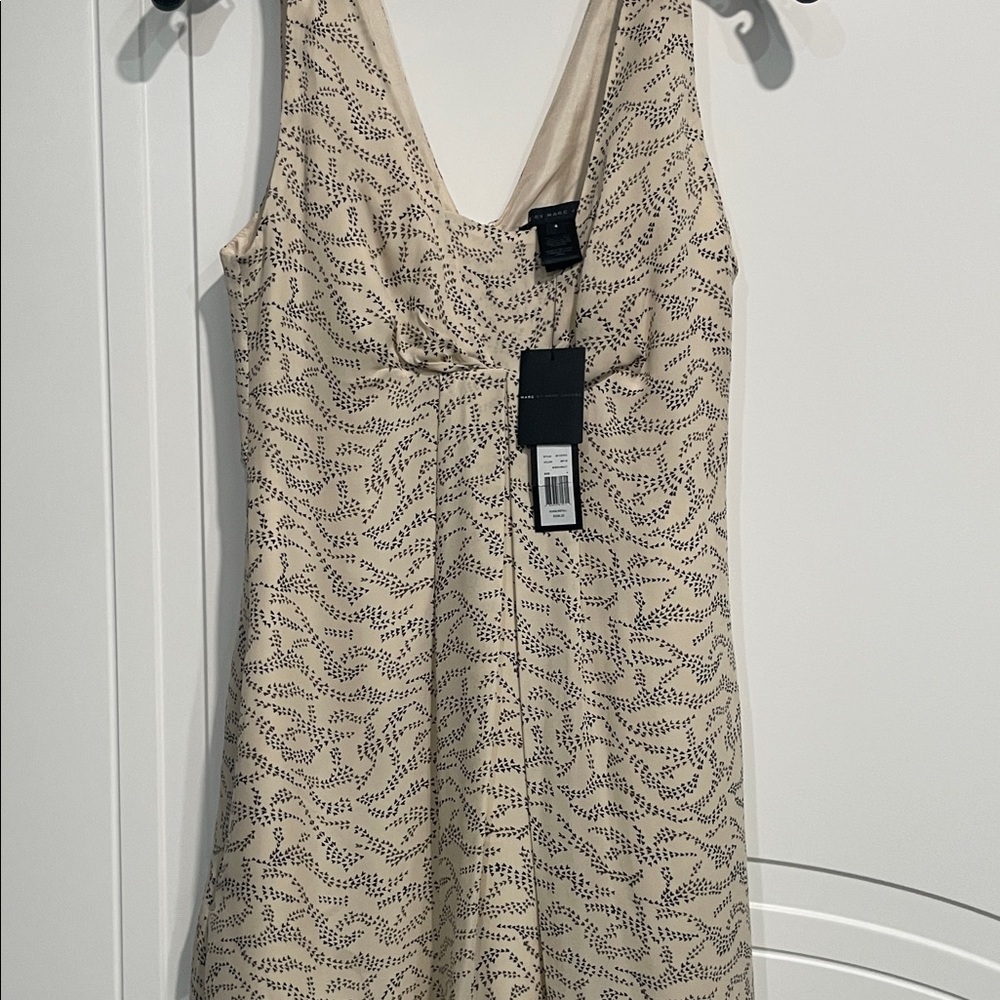 Marc By Marc Jacobs Cream and Black Mini Dress